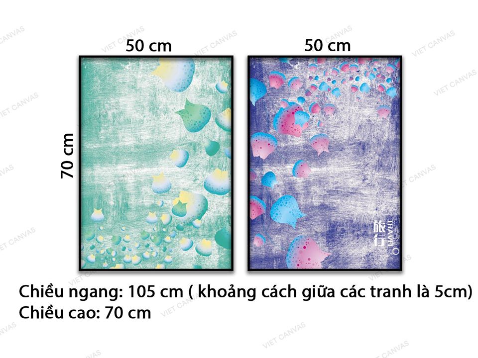 Bộ 2 Tranh Búp Hoa Chớm Nở - VD080