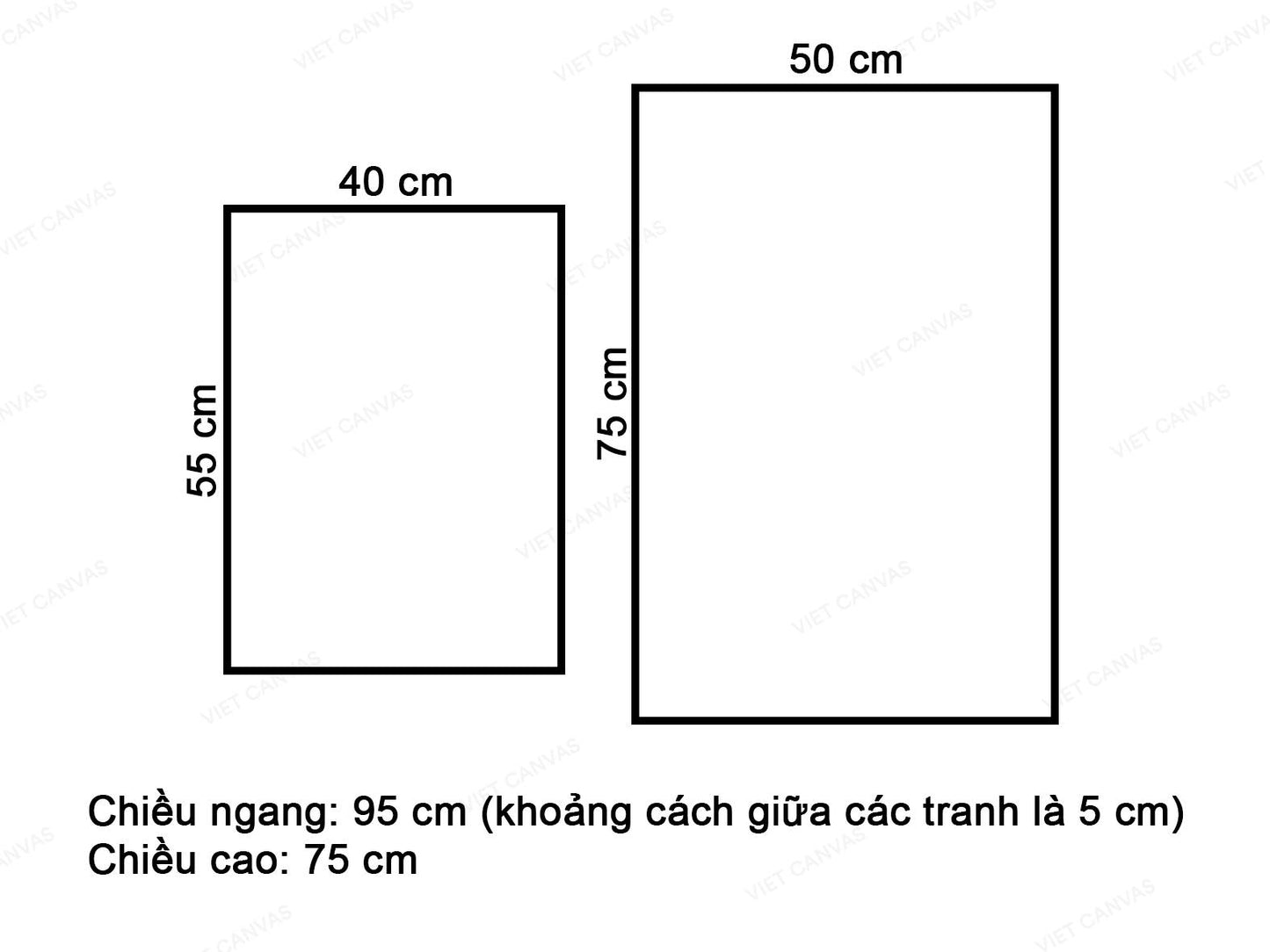 Bộ 2 Tranh Chiếc Lá Xanh - VZ014.3