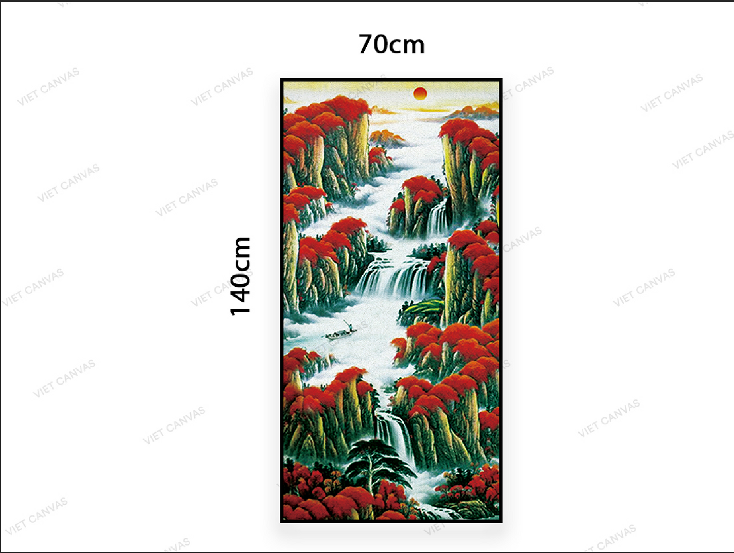 Tranh Rừng Cây Lá Đỏ - VC164