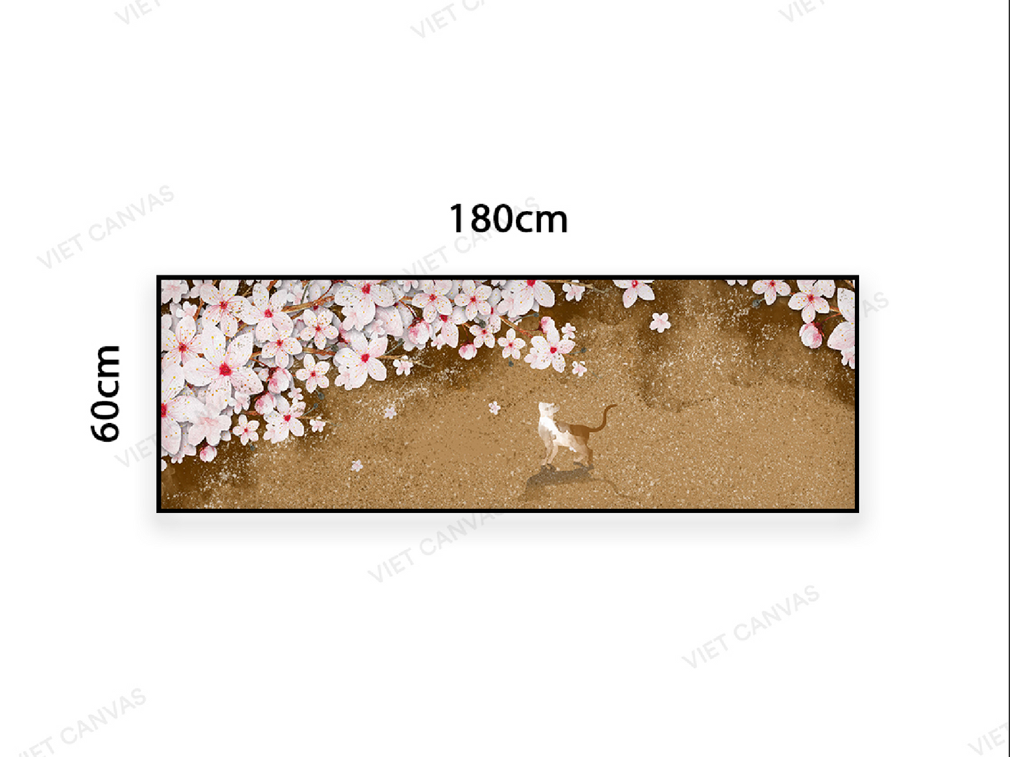 Tranh Mèo Ngắm Hoa Nở - VB958