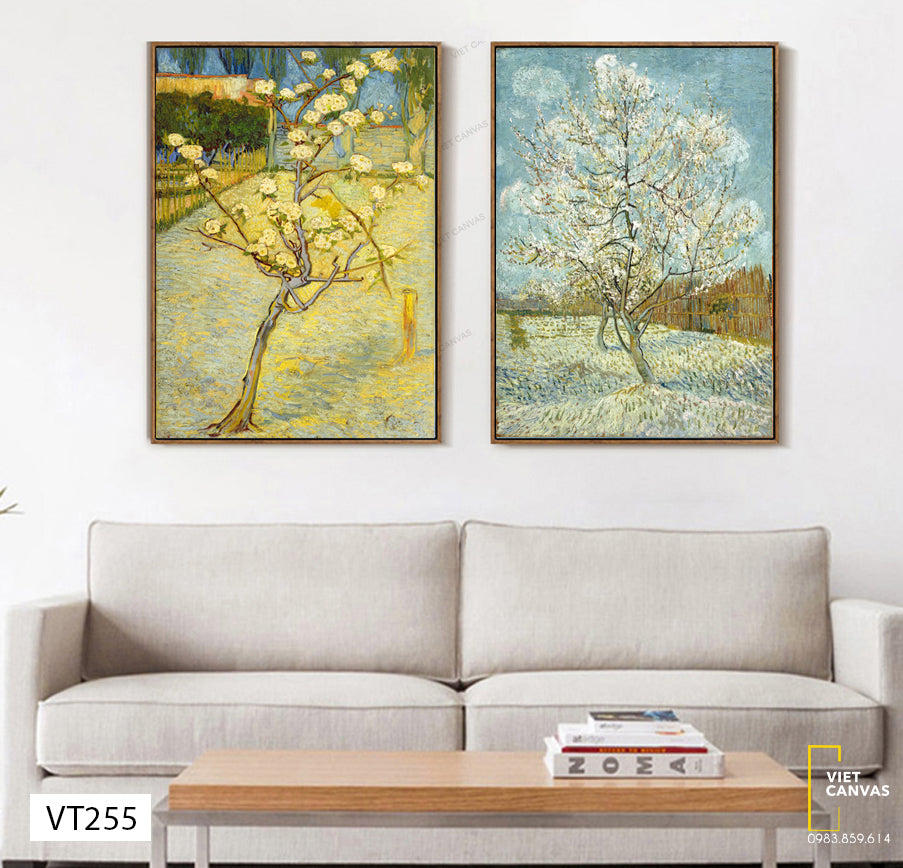 Bộ 2 Tranh Những Cây Hoa - VT255