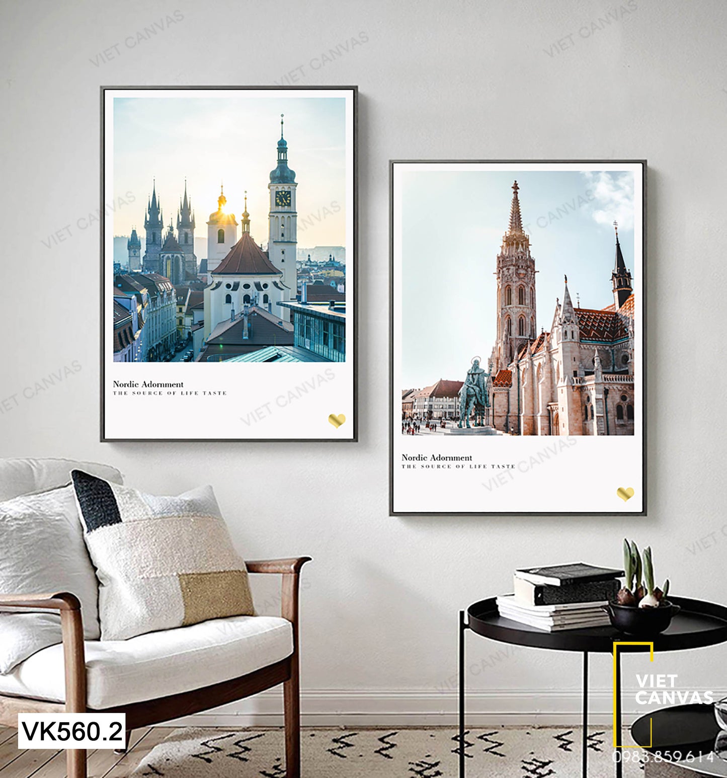 Bộ 2 Tranh Những Tòa Nhà Hiện Đại - VK560.2