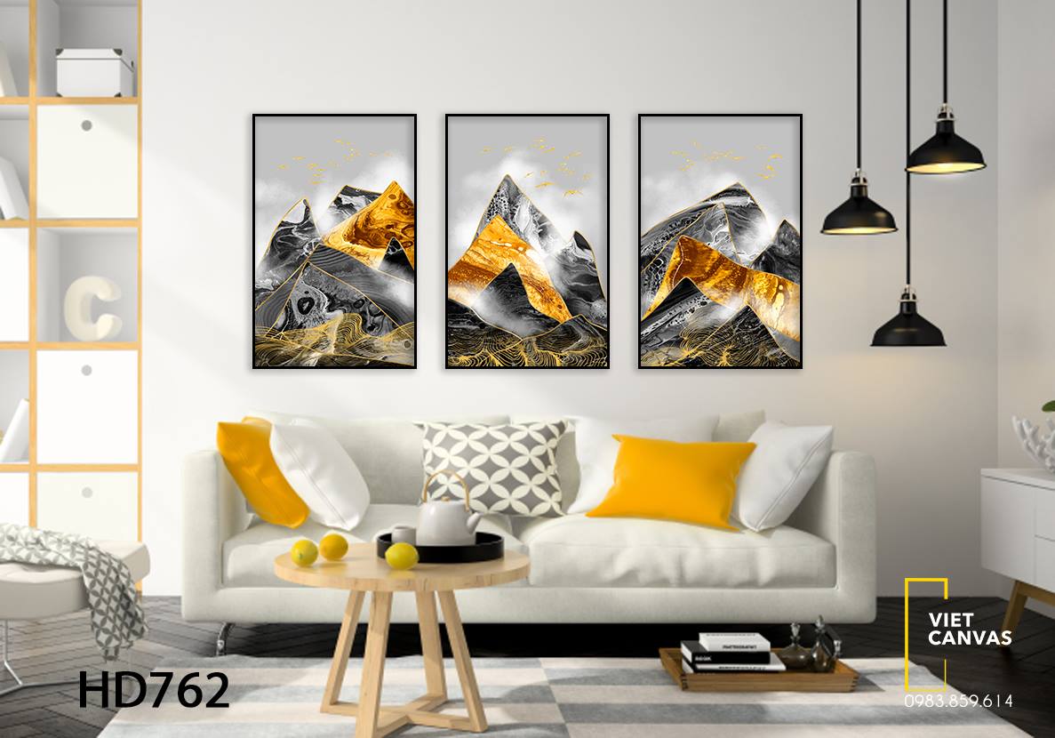 Bộ 3 Tranh Núi Rừng Hiểm Trở - HD762