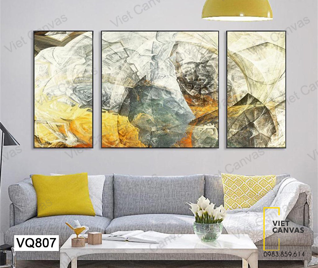 Bộ 3 Tranh Trừu Tượng - VQ807