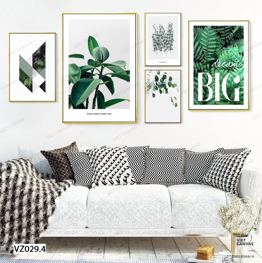 Bộ 5 Tranh Sắc Lá - VZ029.4