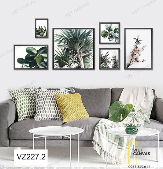 Bộ 6 Tranh Những Cành Lá Xanh - VZ227.2