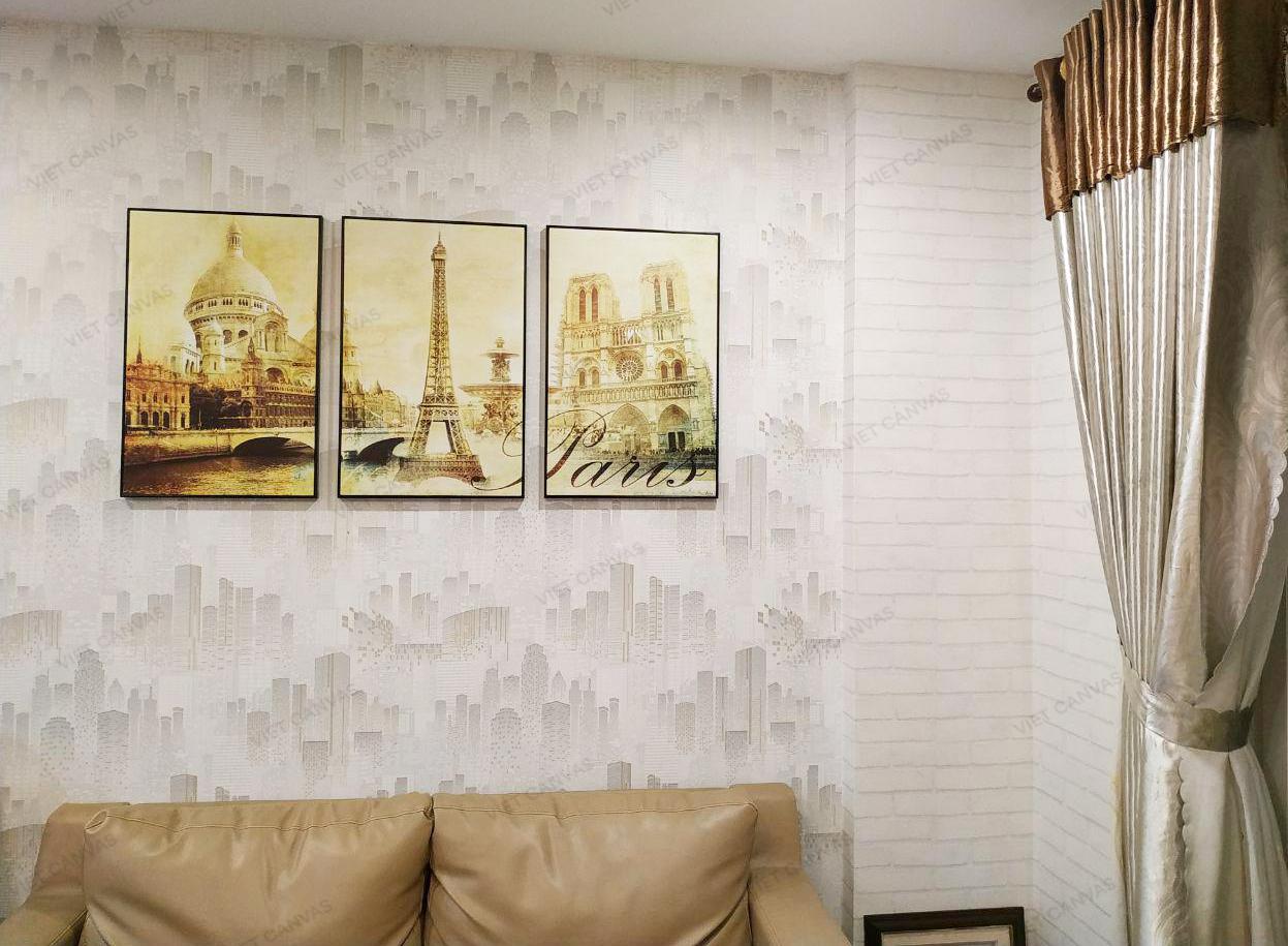 Bộ 3 Tranh Paris Cổ Điển - HD215