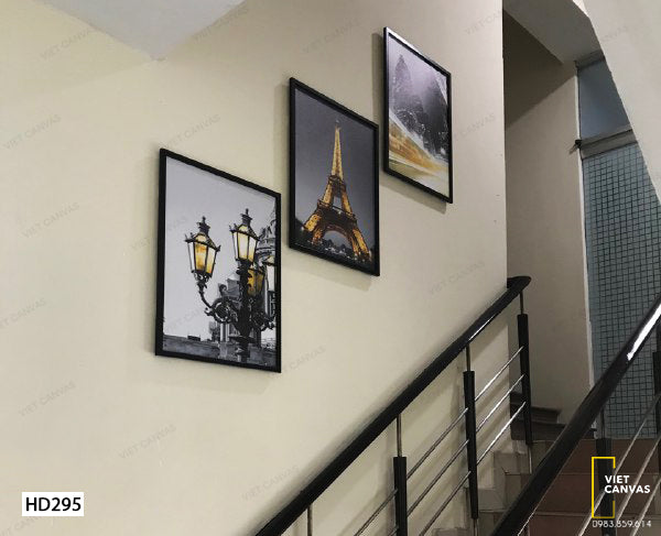 Bộ 3 Tranh Paris Về Đêm - HD295