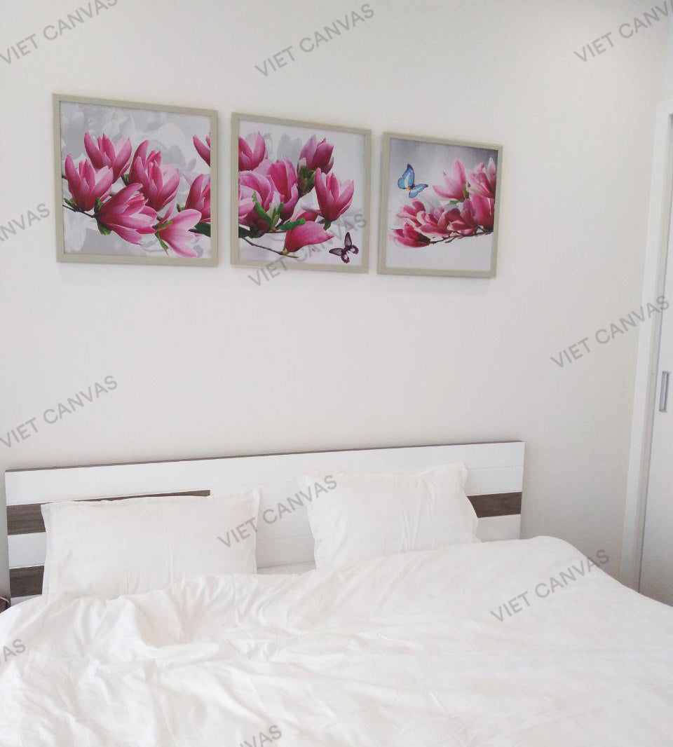 Bộ 3 Tranh Nhành Hoa Xinh Xắn - HD327
