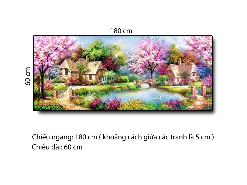 Tranh Đồng Quê Vào Mùa Xuân - HD977