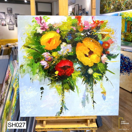 Tranh Sơn Dầu Hoa Tulip - SH027
