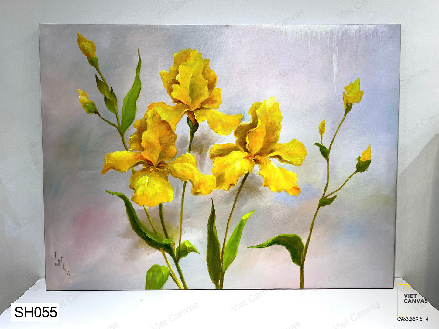 Tranh Sơn Dầu Hoa Vàng - SH055