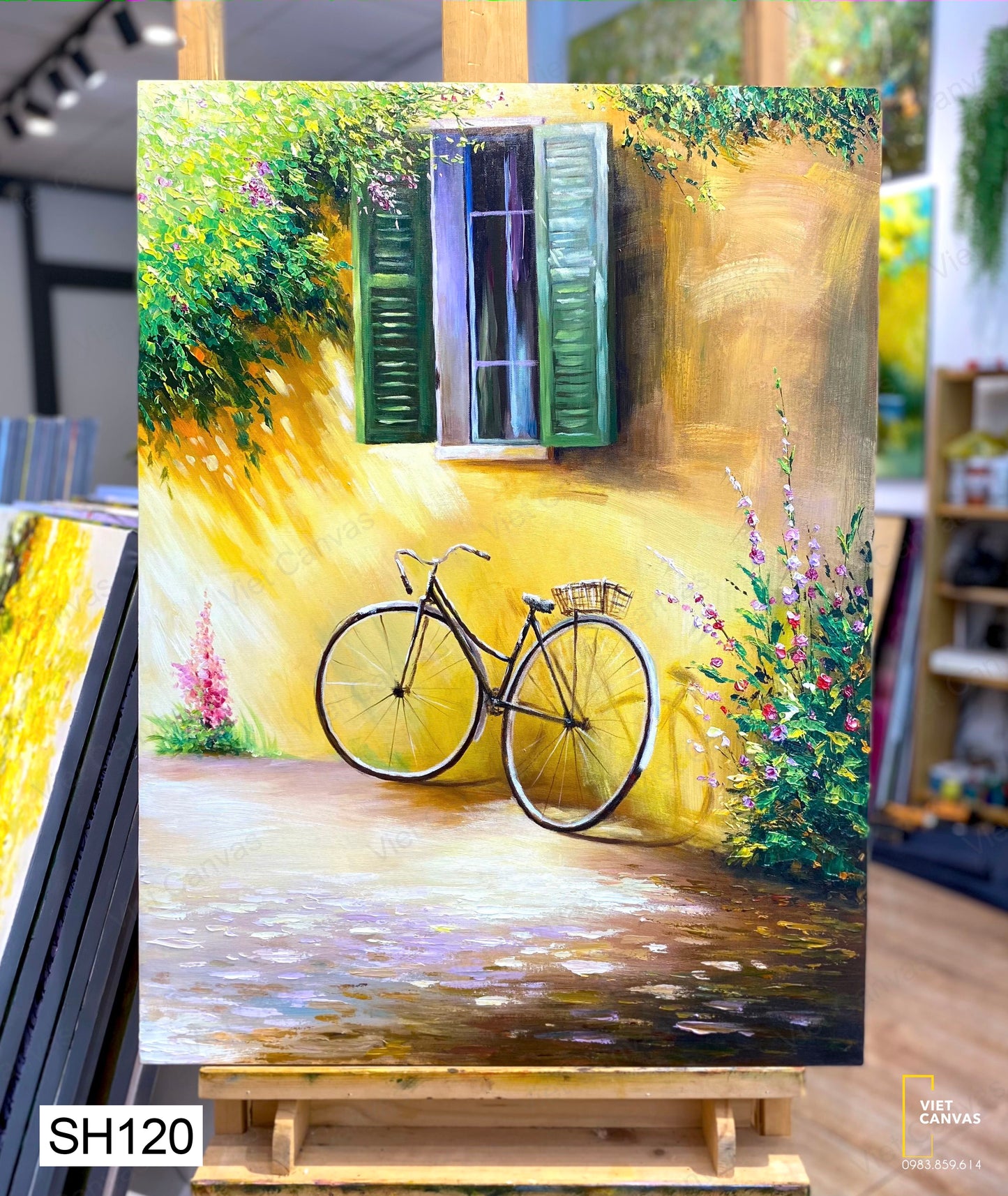 Tranh Sơn Dầu Hiên Nhà - SH120