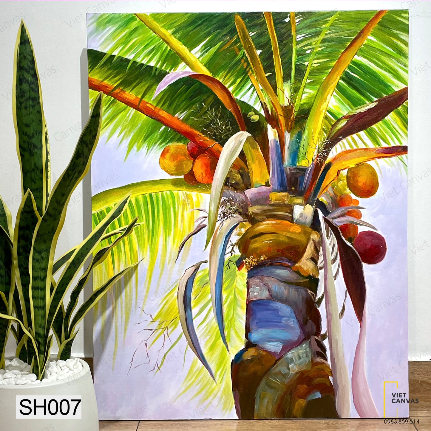Tranh Acrylic Cây Dừa - SH007