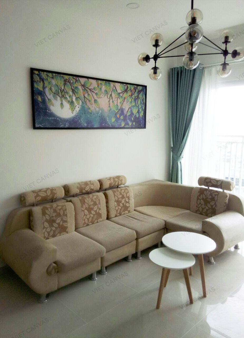 Tranh Nhành Cây Dưới Bóng Trăng - NT445