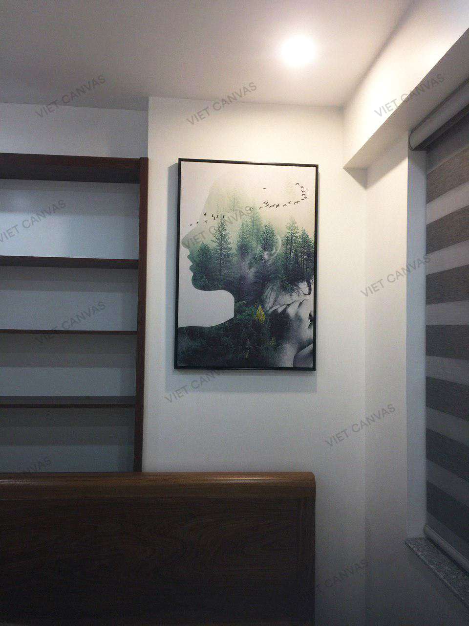 Tranh Cô Gái Và Rừng Lá Kim - NT944