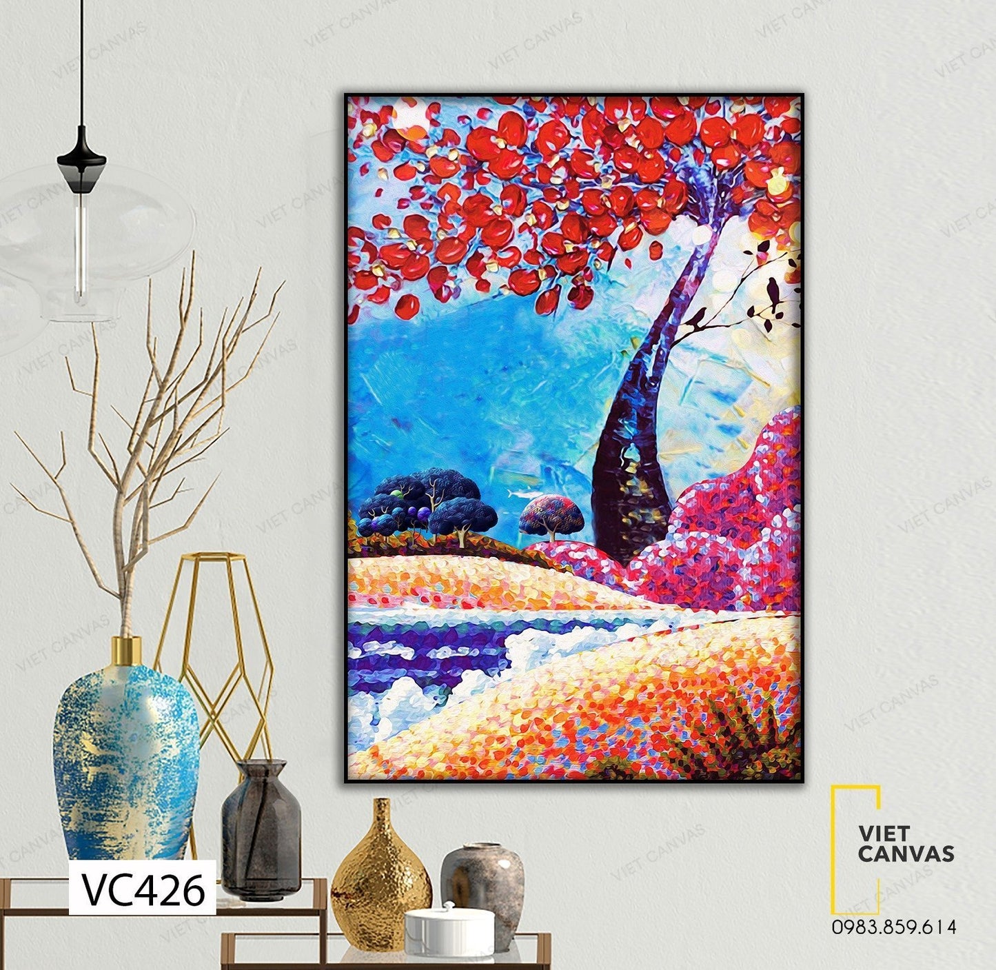 Tranh Rừng Cây Đa Sắc - VC426