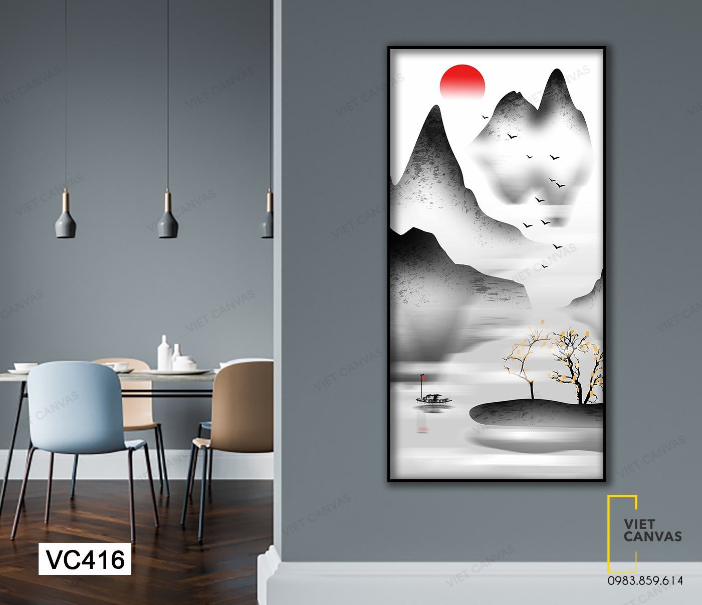 Tranh Thiên Nhiên Nhuộm Màu Buồn - VC416