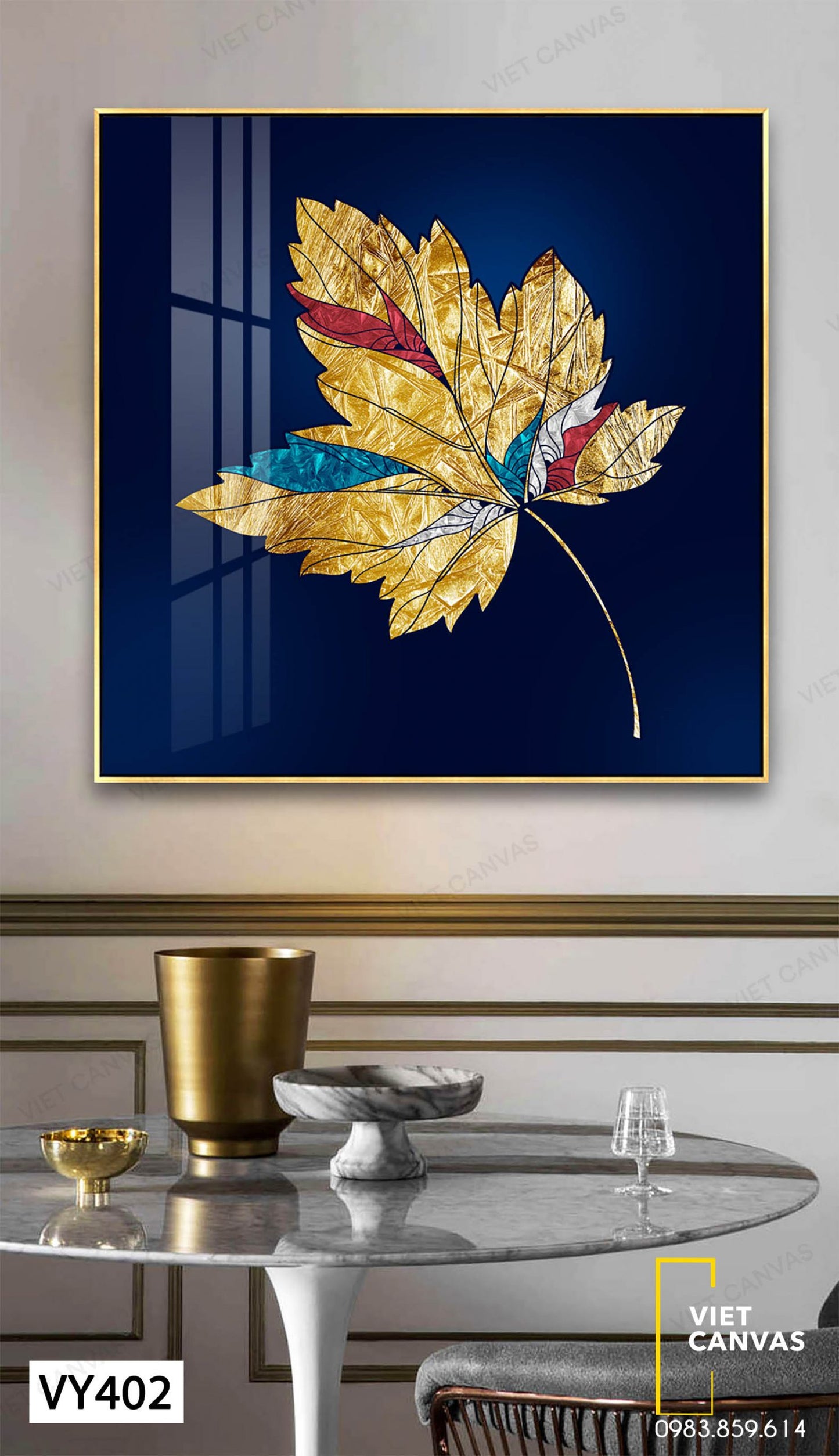 Tranh Cái Nhìn Sâu Sắc Về Lá Cây - VY402