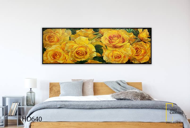 Tranh Hoa Hồng Vàng - HD640
