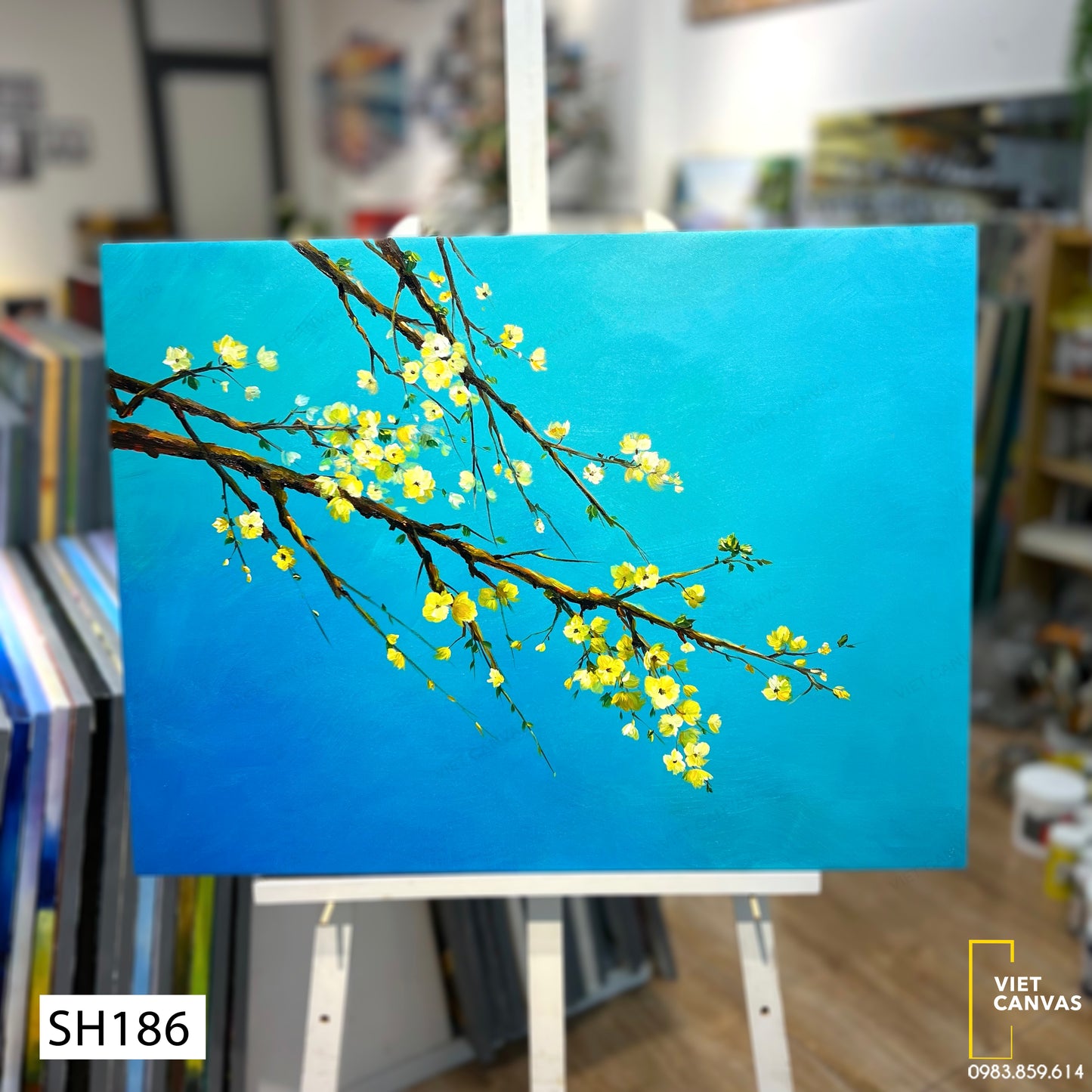 Tranh Acrylic Nhành Hoa - SH186