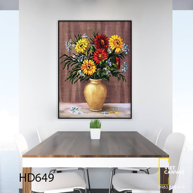 Tranh Lọ Hoa Tĩnh Vật - HD649