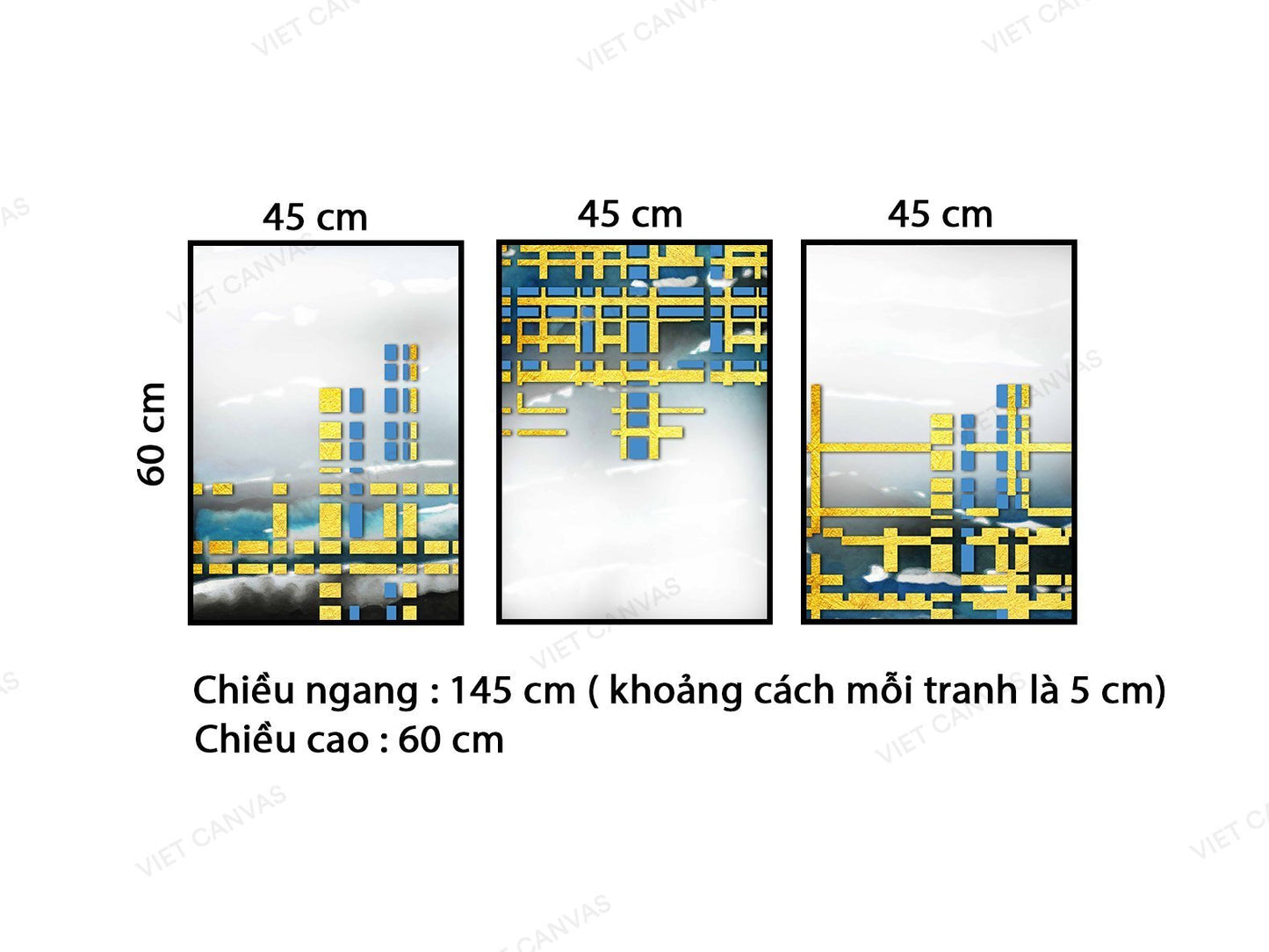 Bộ 3 Tranh Trừu Tượng - VB610
