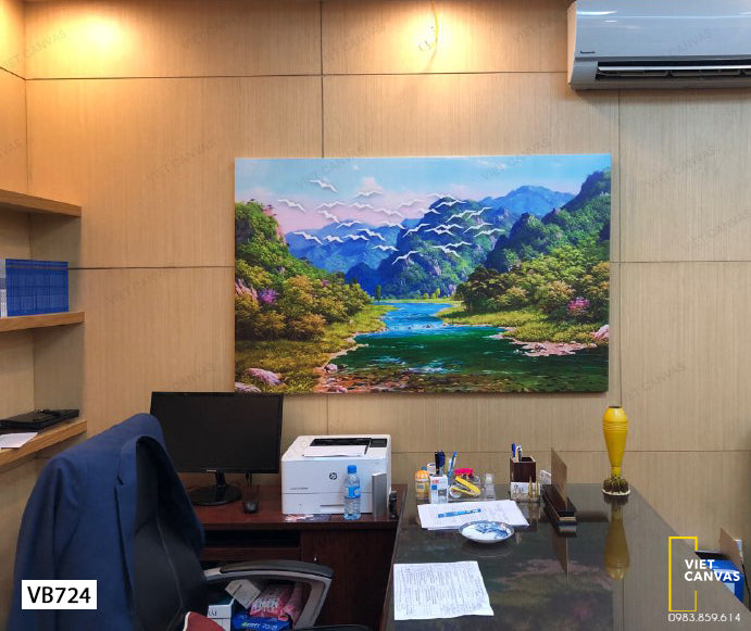 Tranh Cảnh Đẹp Sông Núi - VB724