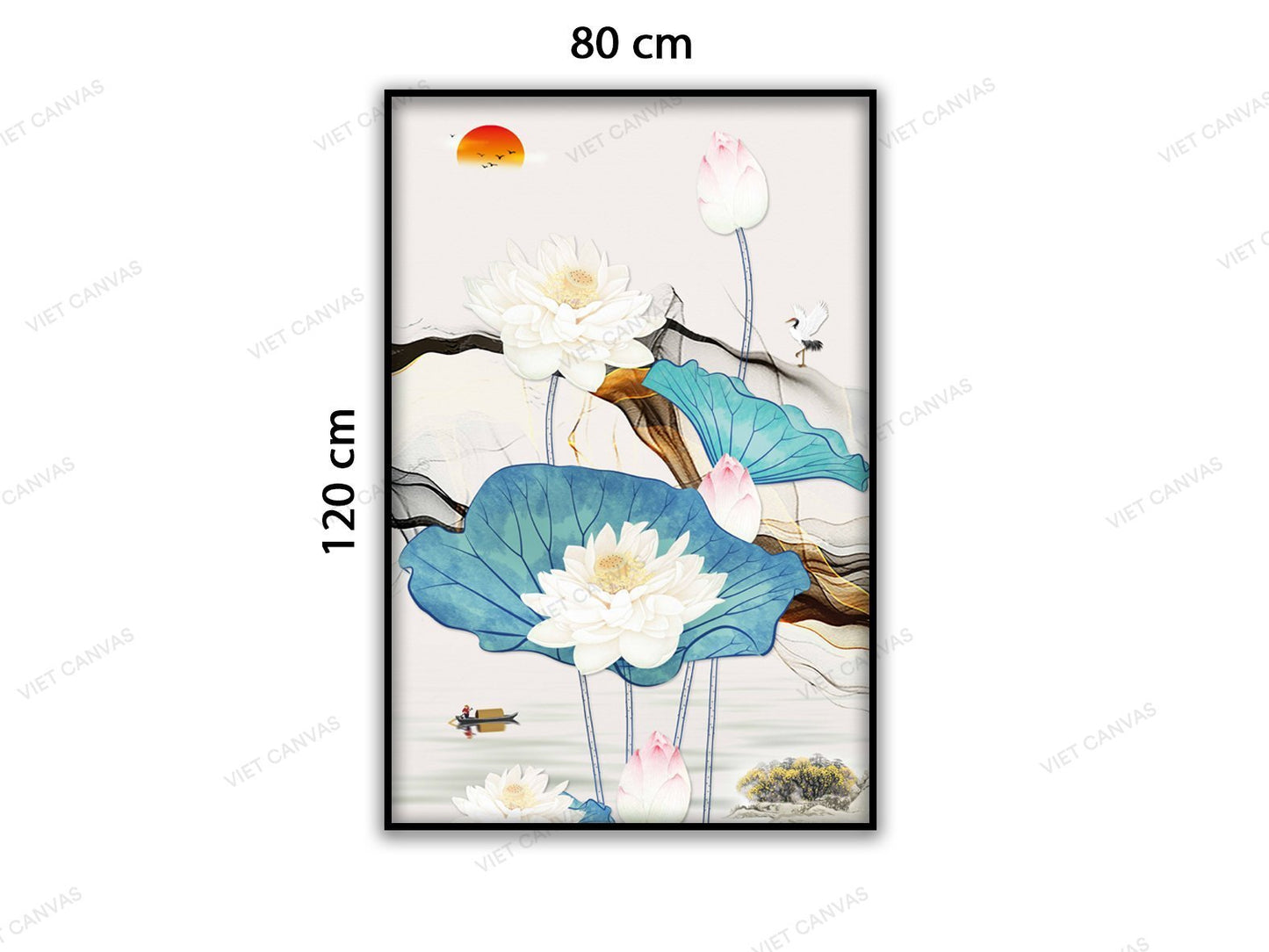 Tranh Đầm Sen Chào Ngày Mới - VB780