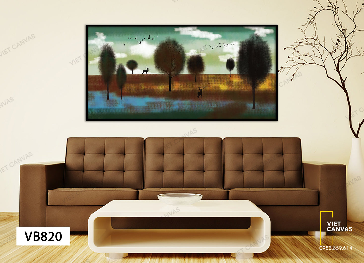 Tranh Thảo Nguyên Phong Cách Cổ Điển - VB820