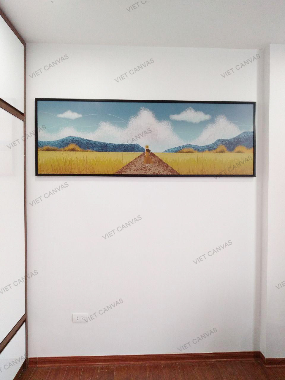 Tranh Cô Gái Giữa Cánh Đồng Vàng Ươm - VB869