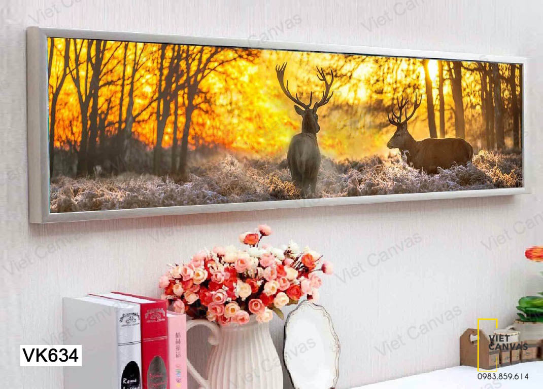 Tranh Chú Hươu Trong Rừng Hạ - VK634