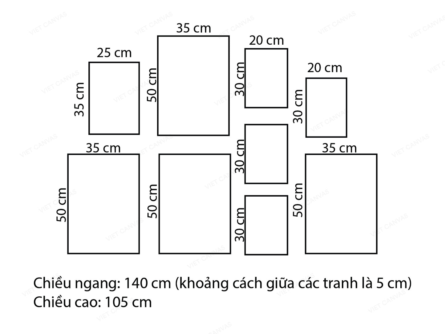 Bộ 9 Tranh Hoạ Tiết Hình Vẽ - VN088