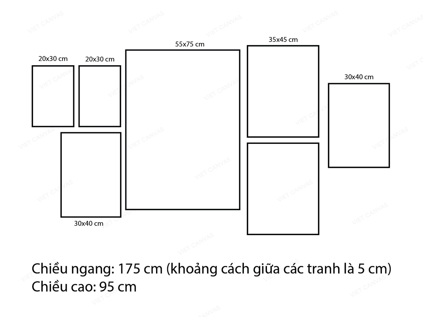 Bộ 7 Tranh Bảng Chữ Cái, Cây Và Chú Ngựa - VN101