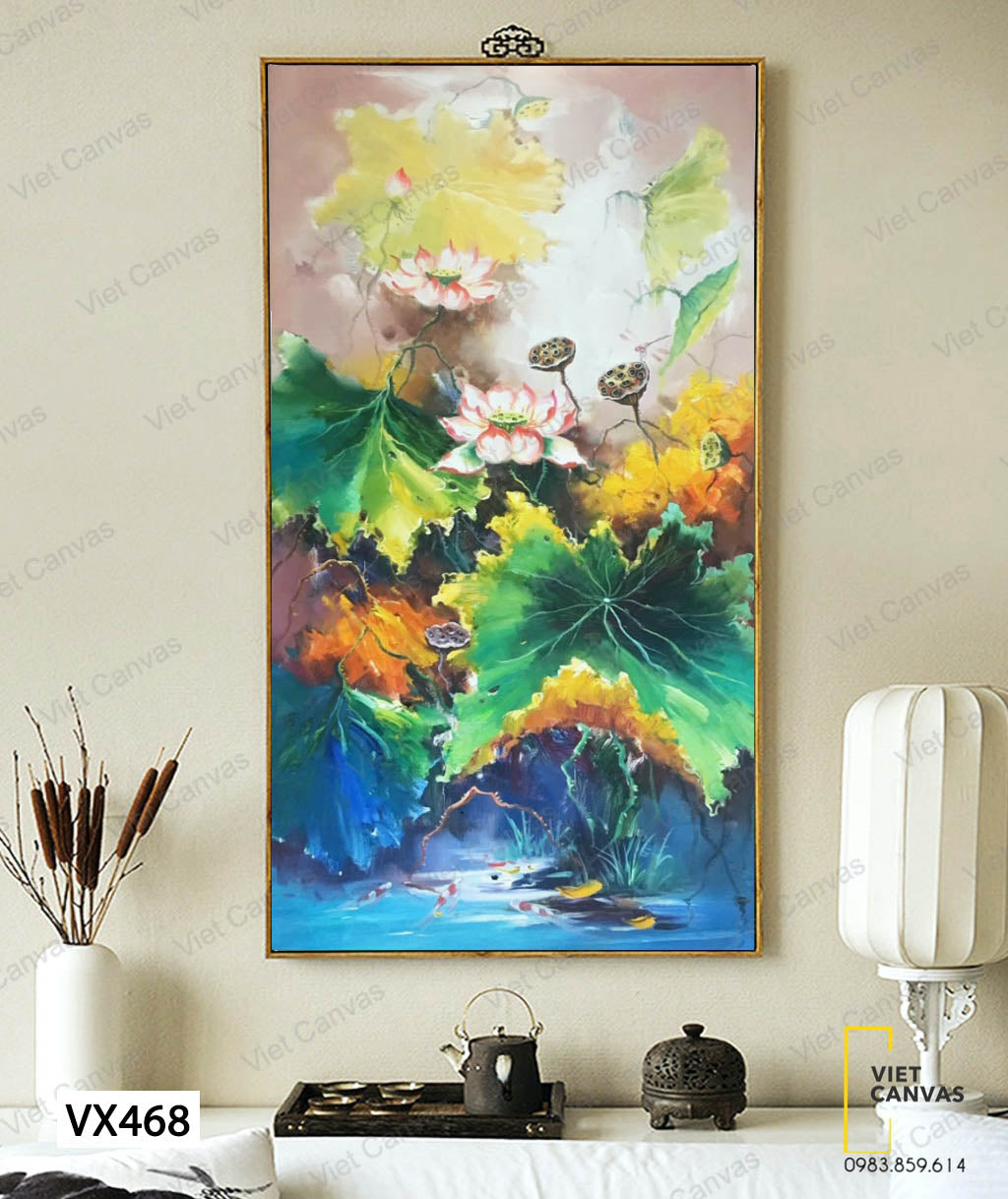 Tranh Hồ Sen Hiện Đại - VX468