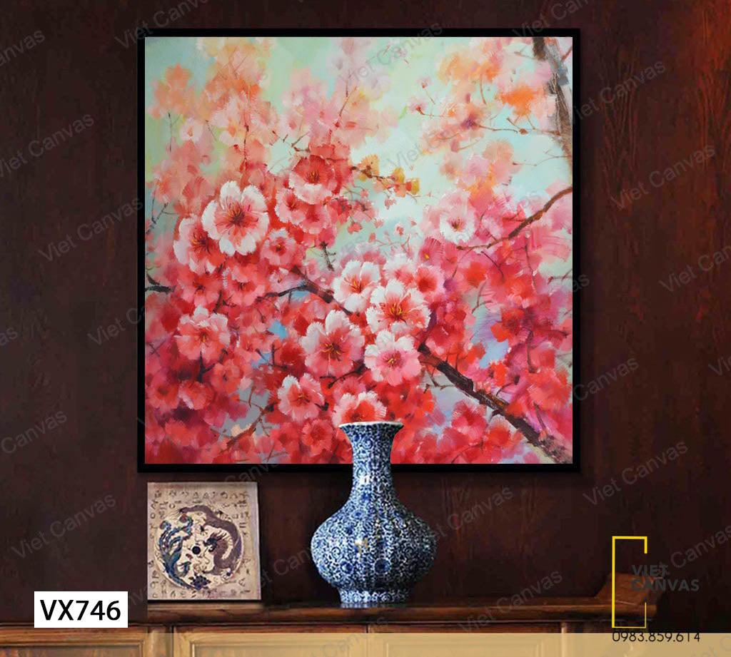 Tranh Hoa Cẩm Quỳ Nở Rộ - VX746