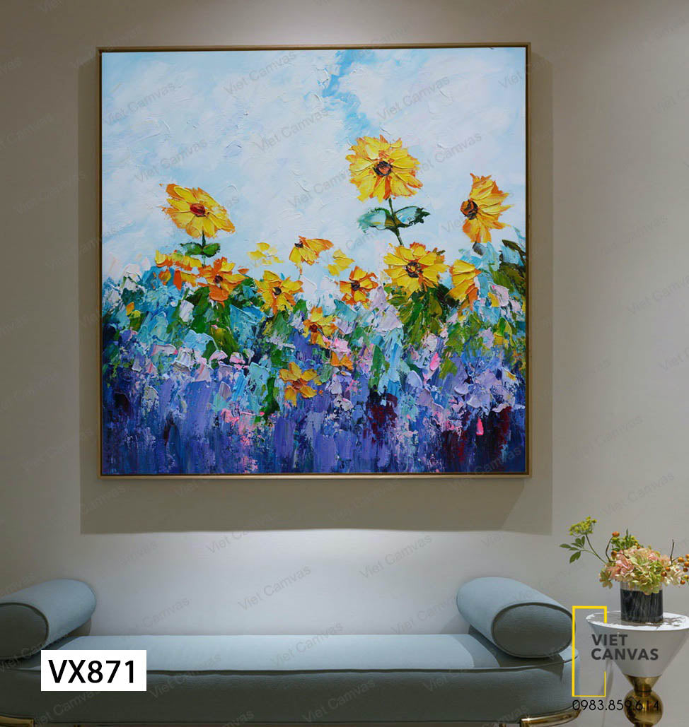 Tranh Vườn Hoa Xinh Xắn - VX871