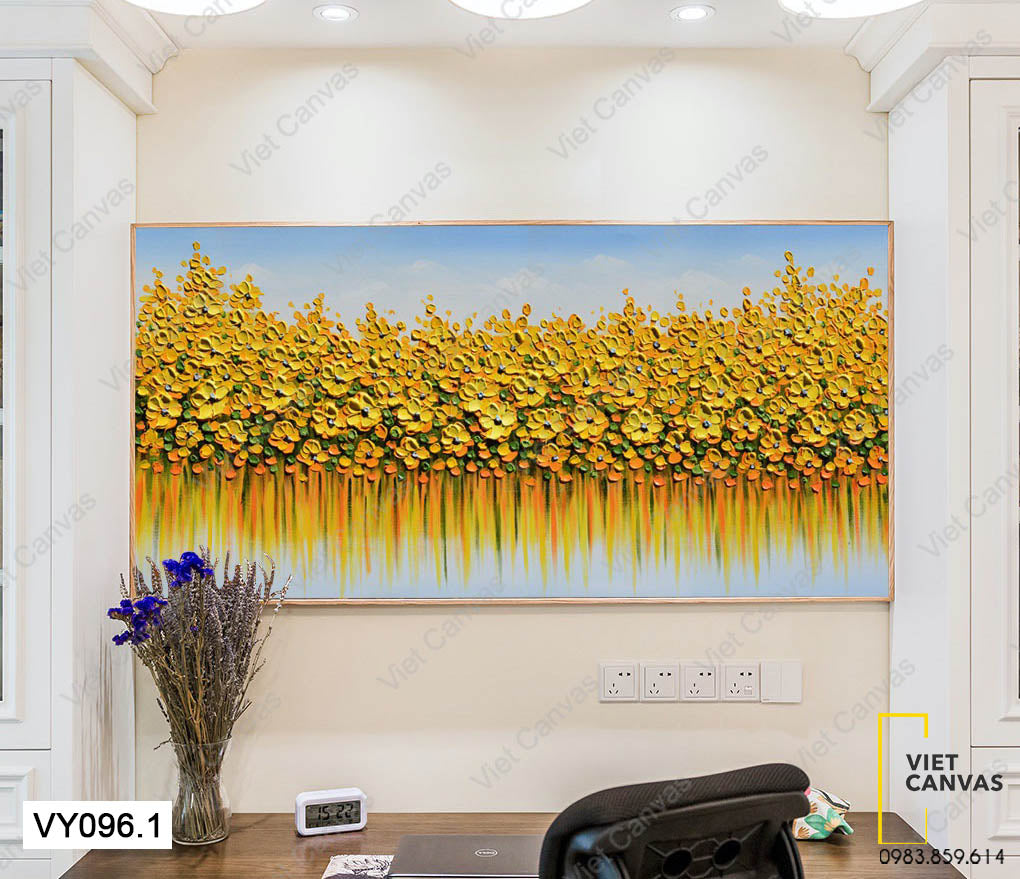 Tranh Ngàn Đóa Hoa Vàng Nở Rộ - VY096.1