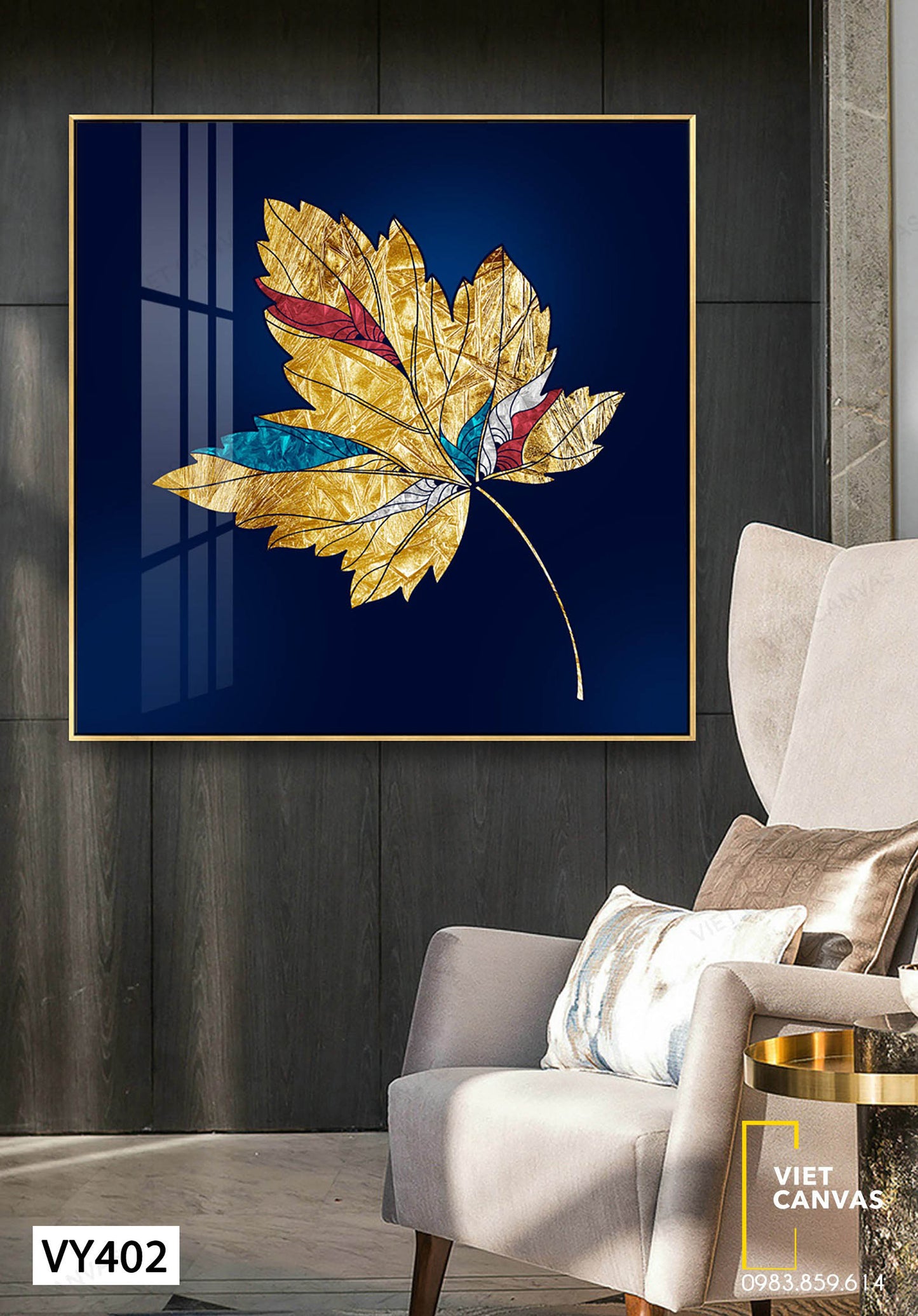 Tranh Cái Nhìn Sâu Sắc Về Lá Cây - VY402