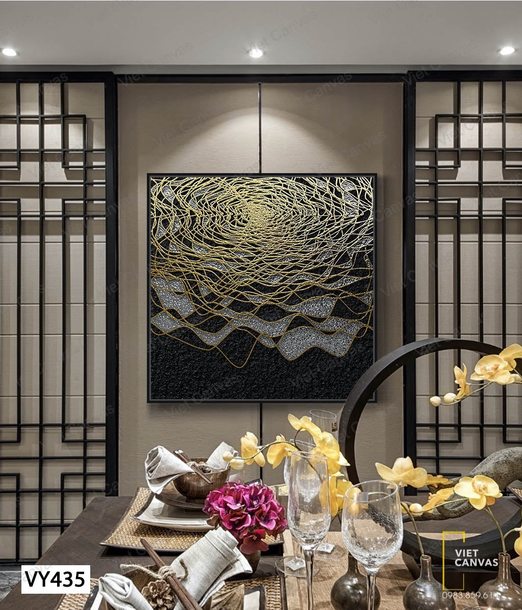 Tranh Đường Kẻ Vàng - VY435