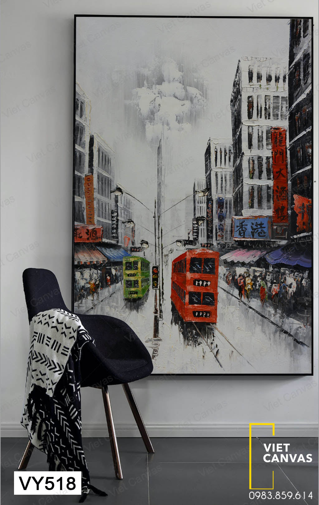 Tranh Phong Cảnh Thành Phố Hồng Kông - VY518
