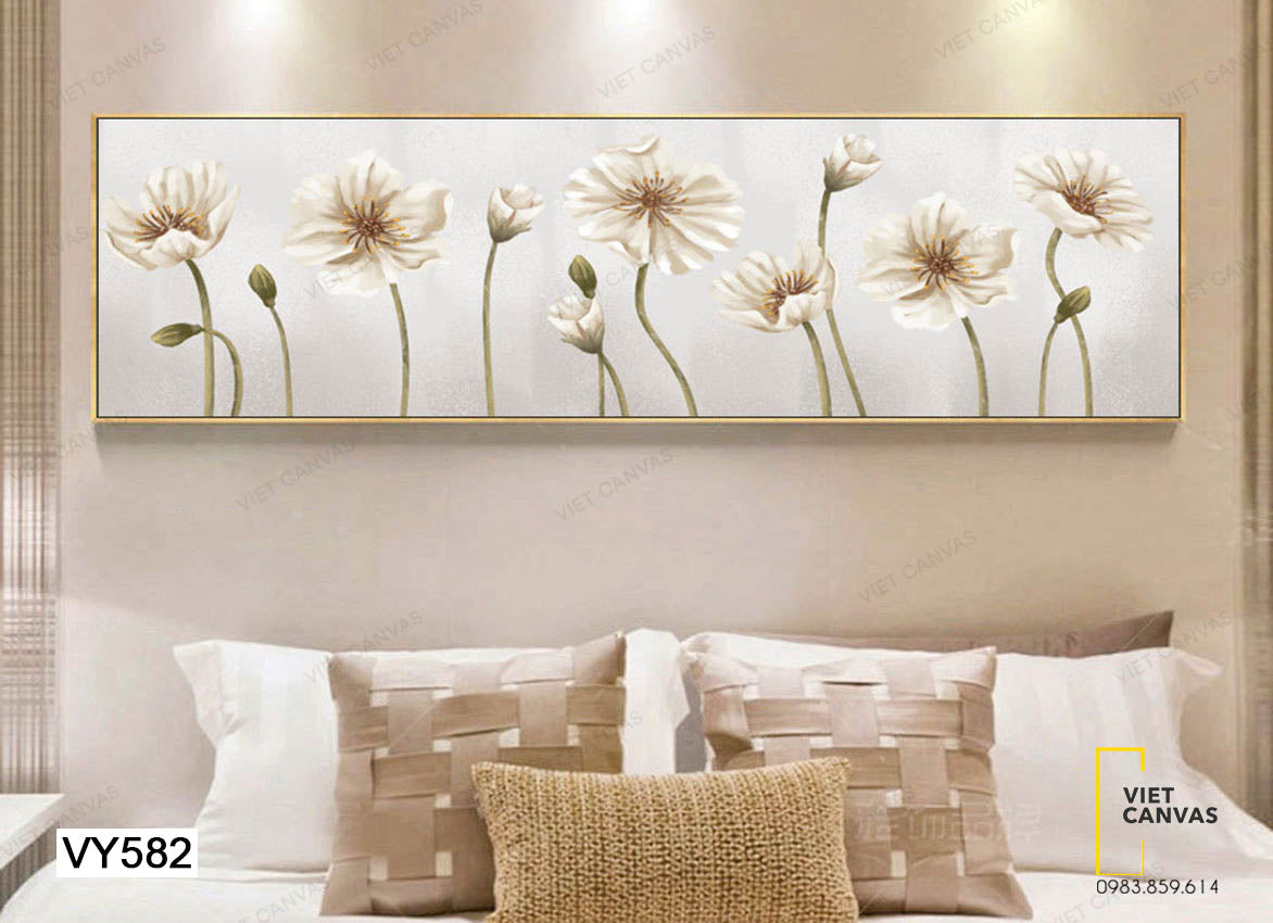 Tranh Những Bông Hoa Trắng Tinh Khôi - VY582