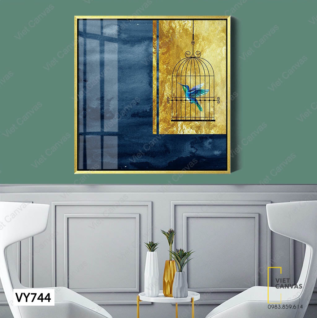 Tranh Chim Hót Trong Lồng - VY744