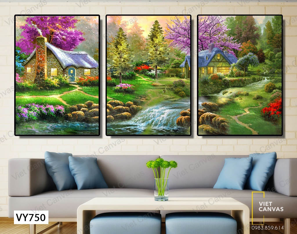 Bộ 3 Tranh Khu Rừng Thơ Mộng - VY750