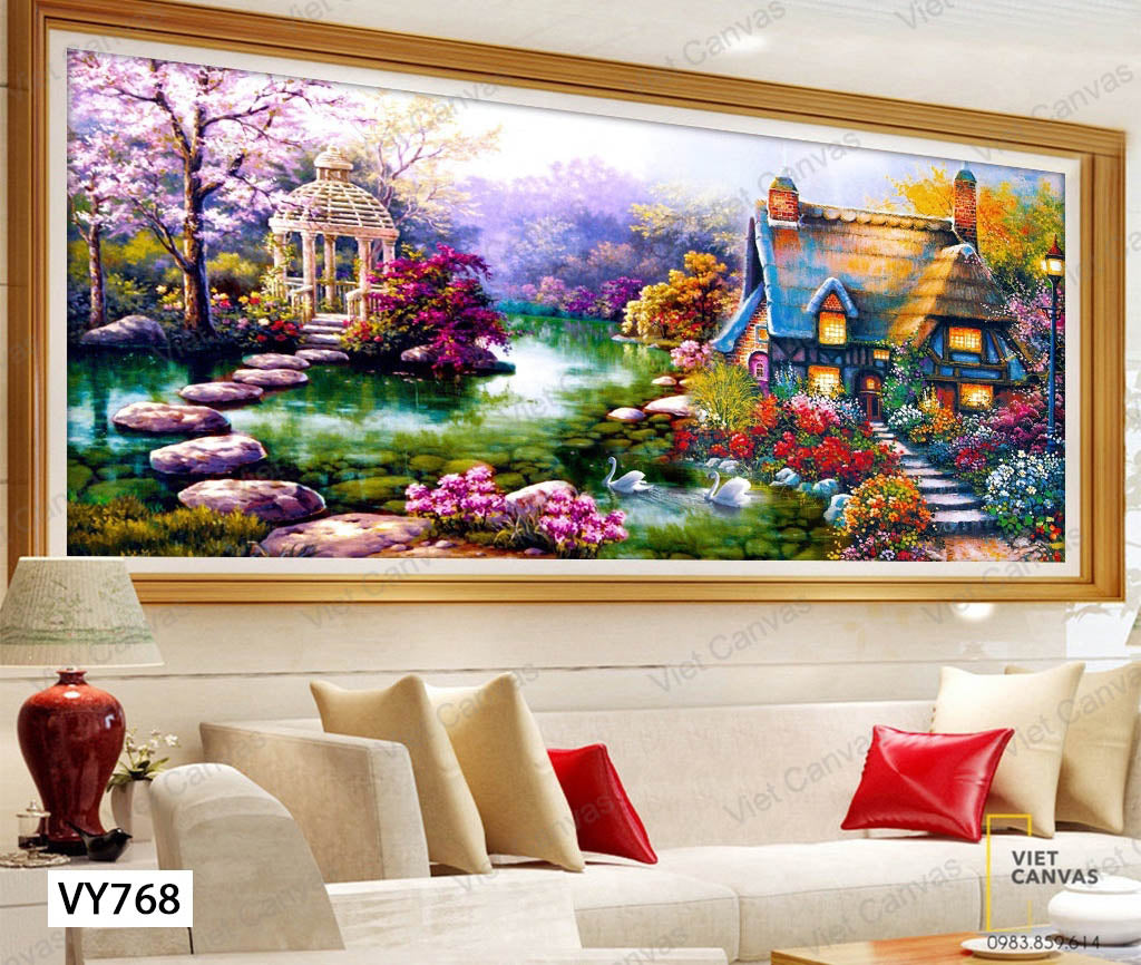 Tranh Ngôi Nhà Và Khu Rừng Cổ Tích - VY768