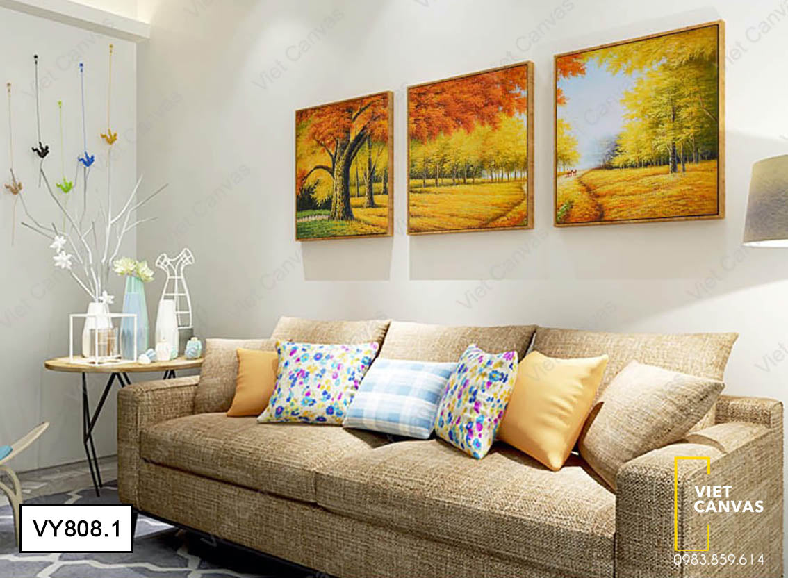 Bộ 3 Tranh Khu Rừng Mùa Thu - VY808.1