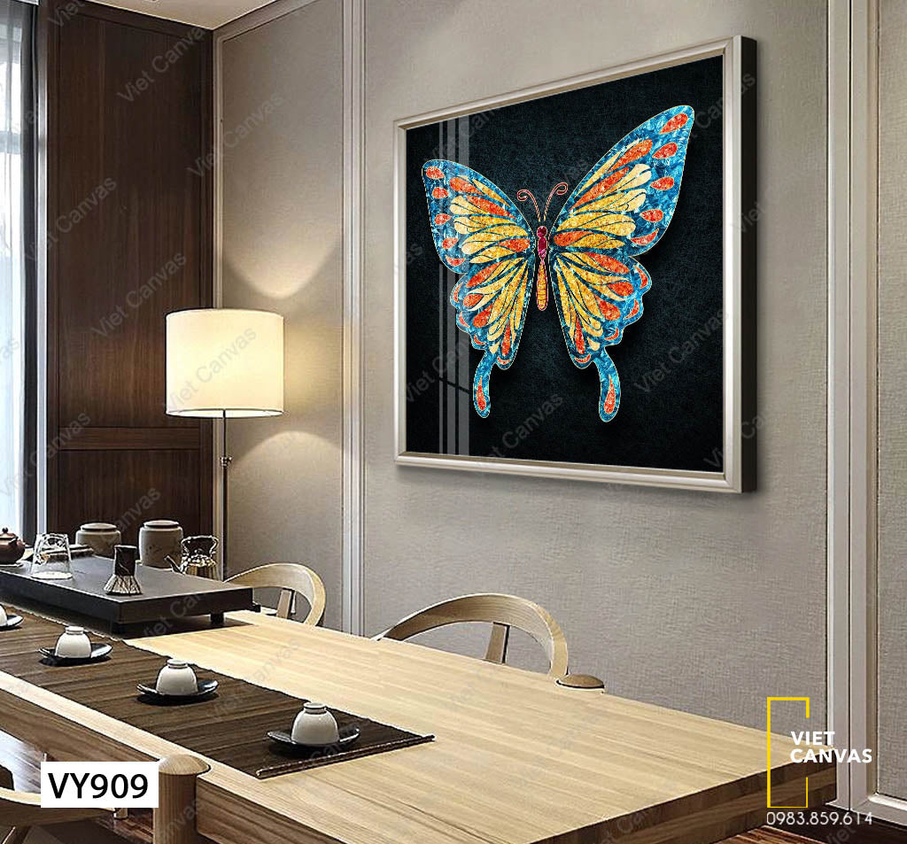 Tranh Con Bướm Màu Sắc Sặc Sỡ - VY909