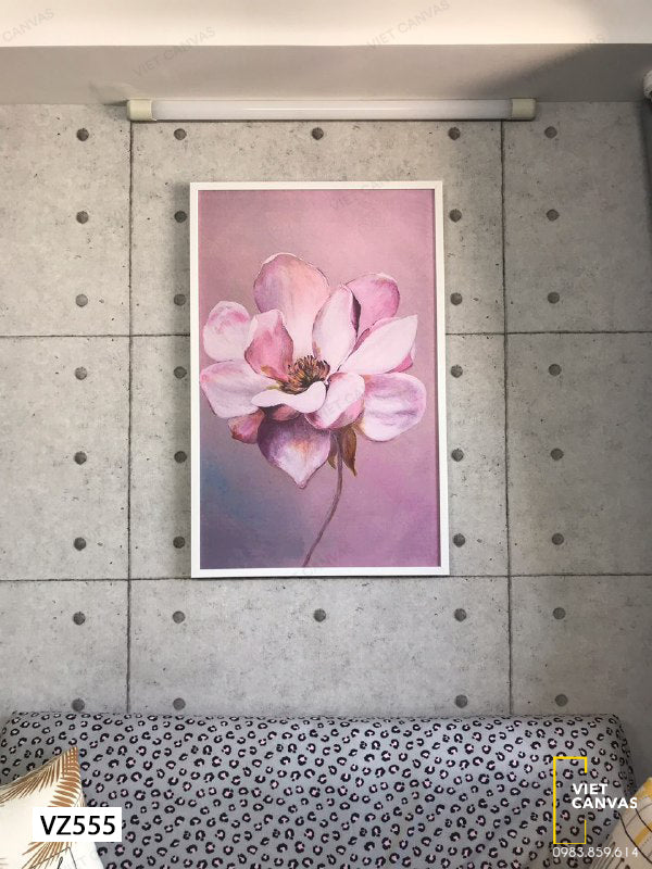 Tranh Sắc Hồng Của Hoa - VZ555