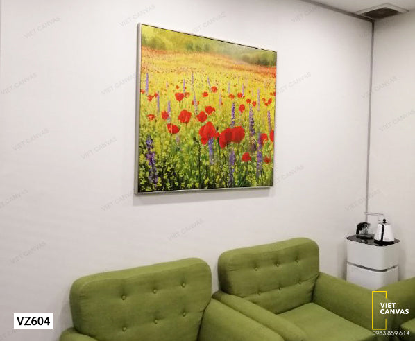 Tranh Khu Vườn Hoa Rực Rỡ - VZ604