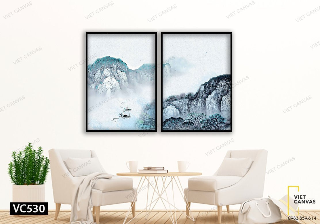Bộ 2 Tranh Thiên Nhiên Đầy Thơ Mộng - VC530